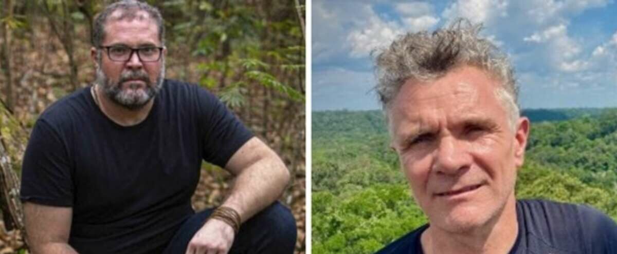 Bruno Pereira, à gauche, et Dom Phillips, à droite. La disparition des deux hommes inquiète ©Survival International