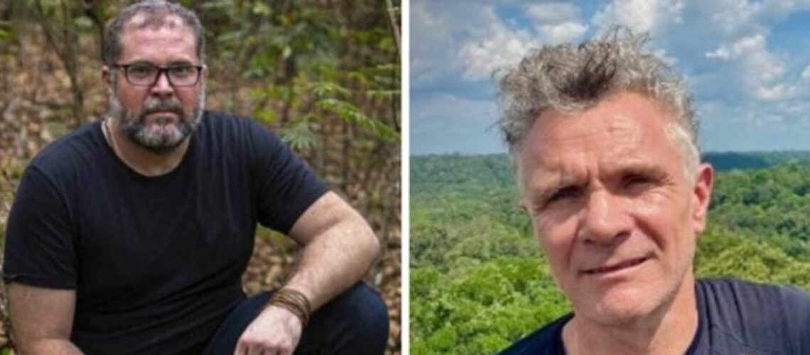 Bruno Pereira, à gauche, et Dom Phillips, à droite. La disparition des deux hommes inquiète ©Survival International